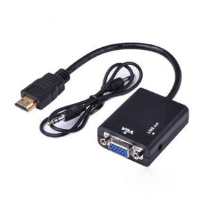 Promotion Factory Price Premium 1080P 60Hz HDMI to VGA Converter Adapter Cable with Audio for Different Market Other Home Audio