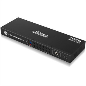 TESmart Manufacturers 16 Ports Switches 16x1 Ports 16 in 1 out remote control 3D 4K HDMI switch KVM Console 16x1 HDMI KVM Switch