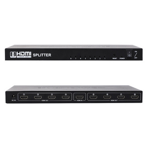 Brand New High Quality HDMI Splitter 1 in 8 out UltraHD Video Switcher 1x8  Shunt Smart EDID HDCP 4K 30hz Hdmi Splitter