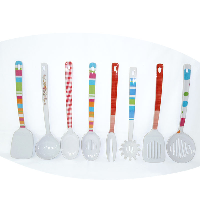 AW Wholesale Melamineware Kitchen Utensils Set Slotted Turner Spoon Ladle Spaghetti Claws Cooking Tool Sets