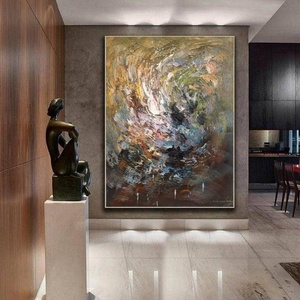 Modern simple wall art home decor painting handmade abstract landscape textured art oil painting on canvas