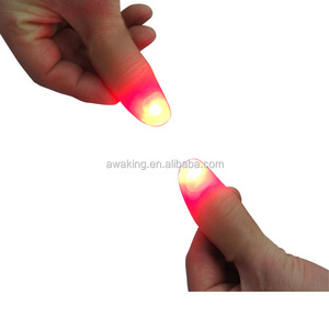 Magic bright various color light up thumb light trick toys