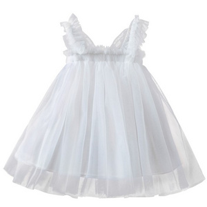 Hot selling fashion  casual dresses Summer Kids Girls Butterfly wings Skirts Fluffy Ballet Tutu Skirt For Girls dresses