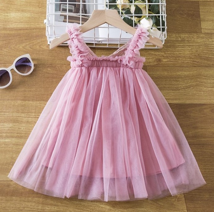 Hot selling fashion  casual dresses Summer Kids Girls Butterfly wings Skirts Fluffy Ballet Tutu Skirt For Girls dresses