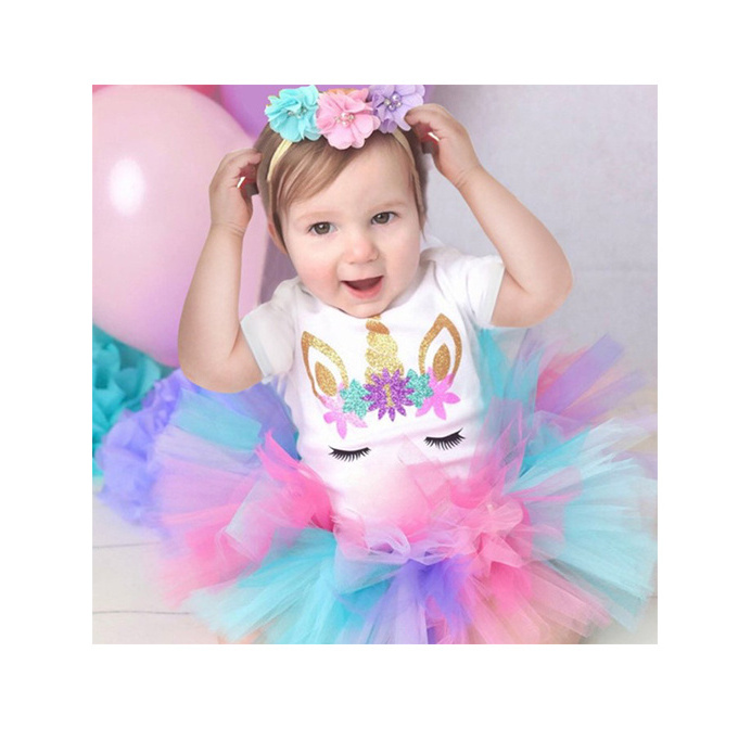 high-quality 1 year Girl Baby Birthday Dress Girls Tutu Dress Kids Toddler Clothes Baby Baptism 1st First Birthday Outfits