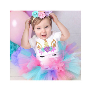 high-quality 1 year Girl Baby Birthday Dress Girls Tutu Dress Kids Toddler Clothes Baby Baptism 1st First Birthday Outfits