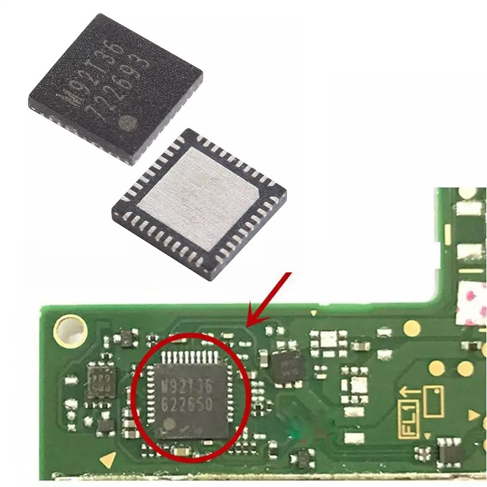 Original Power Charging Control IC Chip M92T36 Replacement for Nintendo Switch and Lite Motherboard Repair