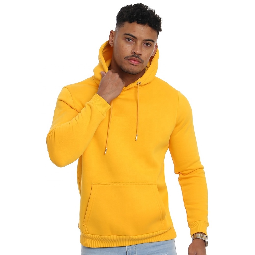 New Arrival Top Quality Cotton Fleece 320 Gsm Causal Blank Pullover Hoodie