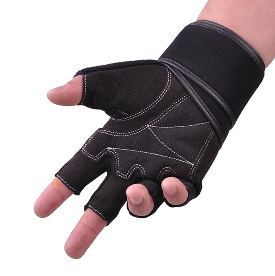 Awarten new arrival anti slip surface fitness gym training hands protection weight lifting gloves