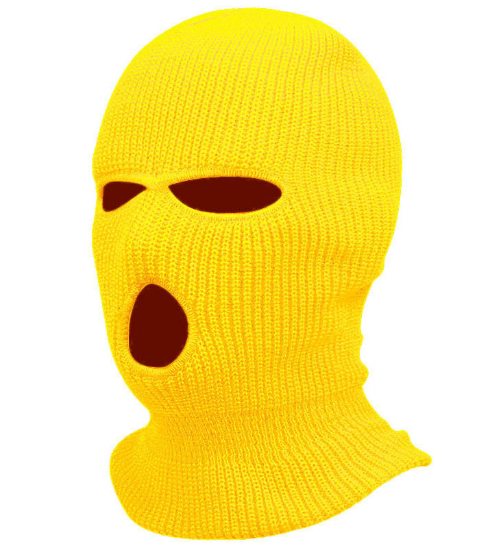 Wholesale Custom Design Embroidery Logo Beanie Ski Mask Balaclava Motorcycle 3 Hole Full Face Knit Ski Mask