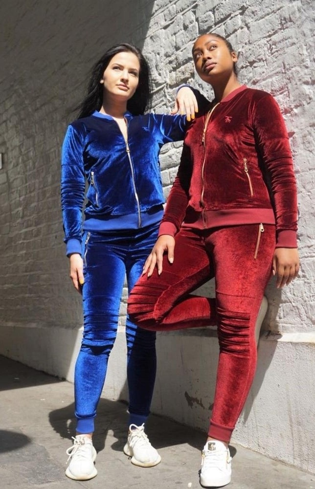 Custom Men High Quality Velvet Velour Tracksuits