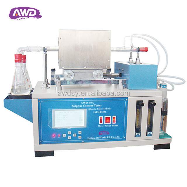 AWD-30A Sulphur Content Tester with Digital Temperature Controller(quartz-tube Method) ASTM D1551 Laboratory Analysis Instrument