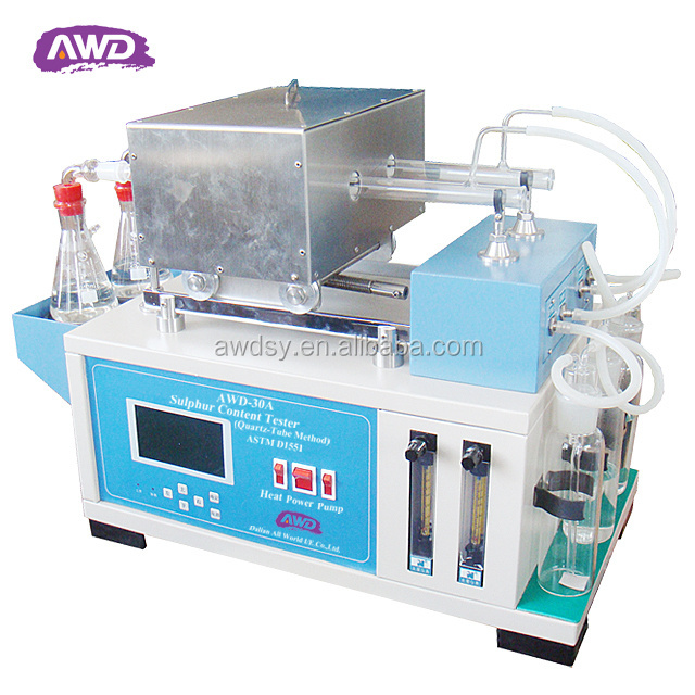 AWD-30A Sulphur Content Tester with Digital Temperature Controller(quartz-tube Method) ASTM D1551 Laboratory Analysis Instrument