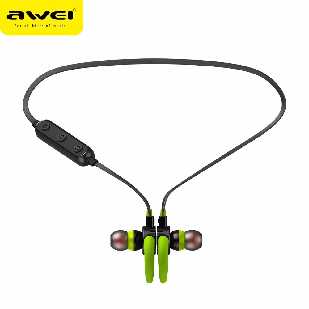 AWEI B925BL Bluetooth Earphone Fashion Portable Earbuds Wholesale Waterproof Mic Metal Sport Wireless Bluetooth Headsets