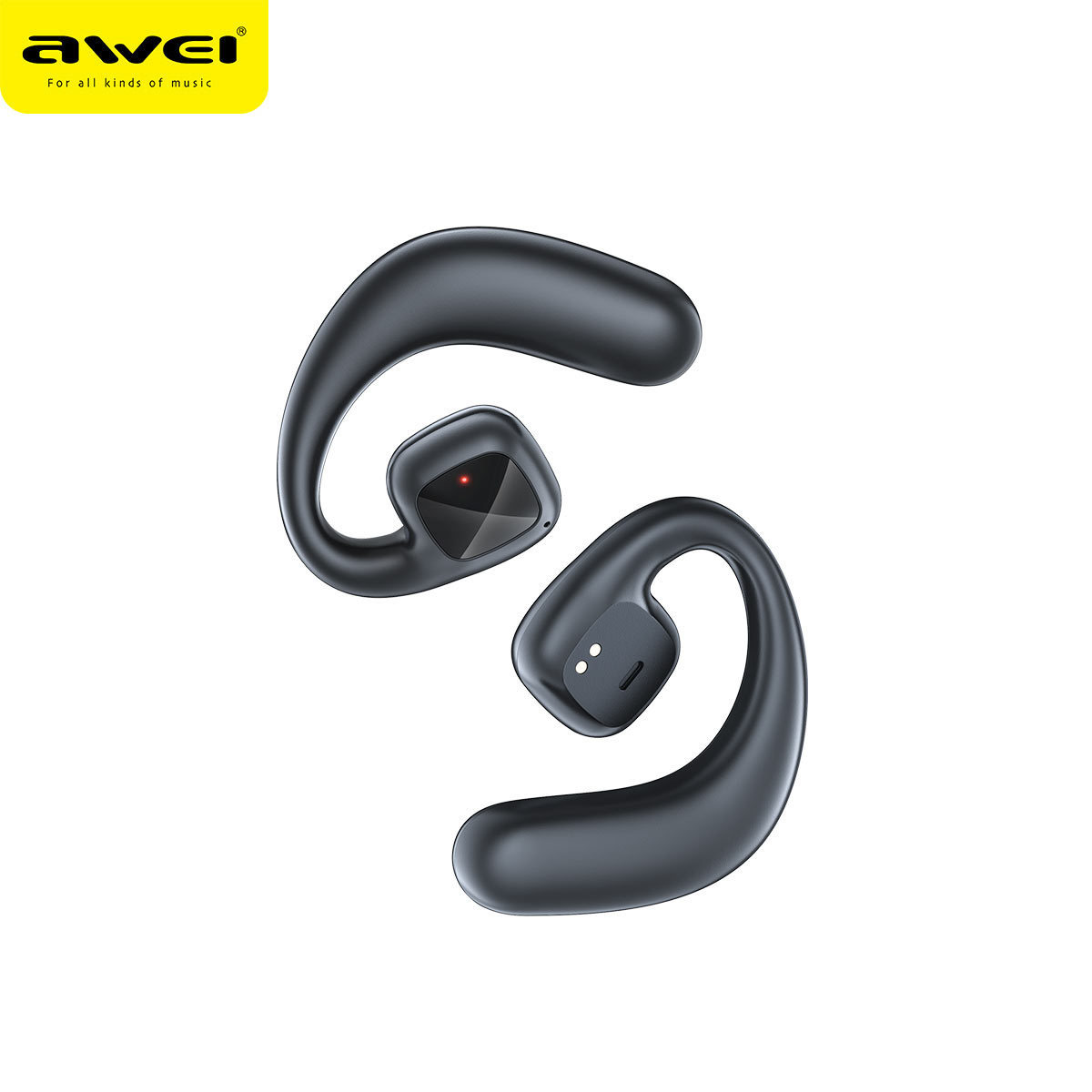 Awei T69 Auricular Conduction Waterproof Bluetooth 5.2 Earphone Air Bone Conduction Wireless Headphone