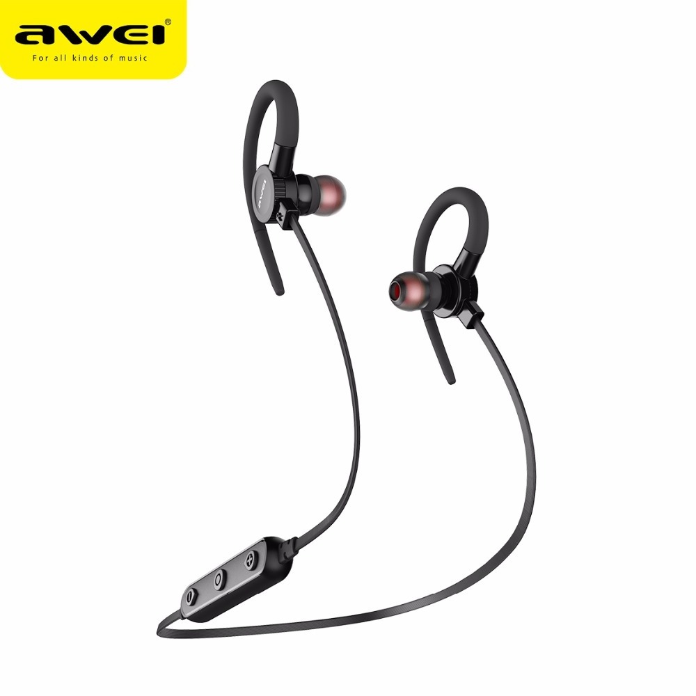 AWEI B925BL Bluetooth Earphone Fashion Portable Earbuds Wholesale Waterproof Mic Metal Sport Wireless Bluetooth Headsets