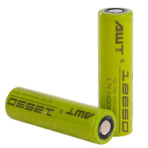 Hot sale bulk stock Rechargeable 18650 cell Lithium ion battery 3.7v 2400Ah li ion battery for  home optical storage system