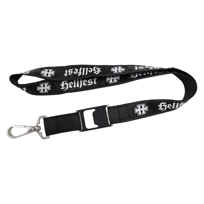 Customised Cheap Plain Flat Nylon Cord Printed Polyester Lanyards With Logo Neck Strap For ID Badge Holder With Metal Clip