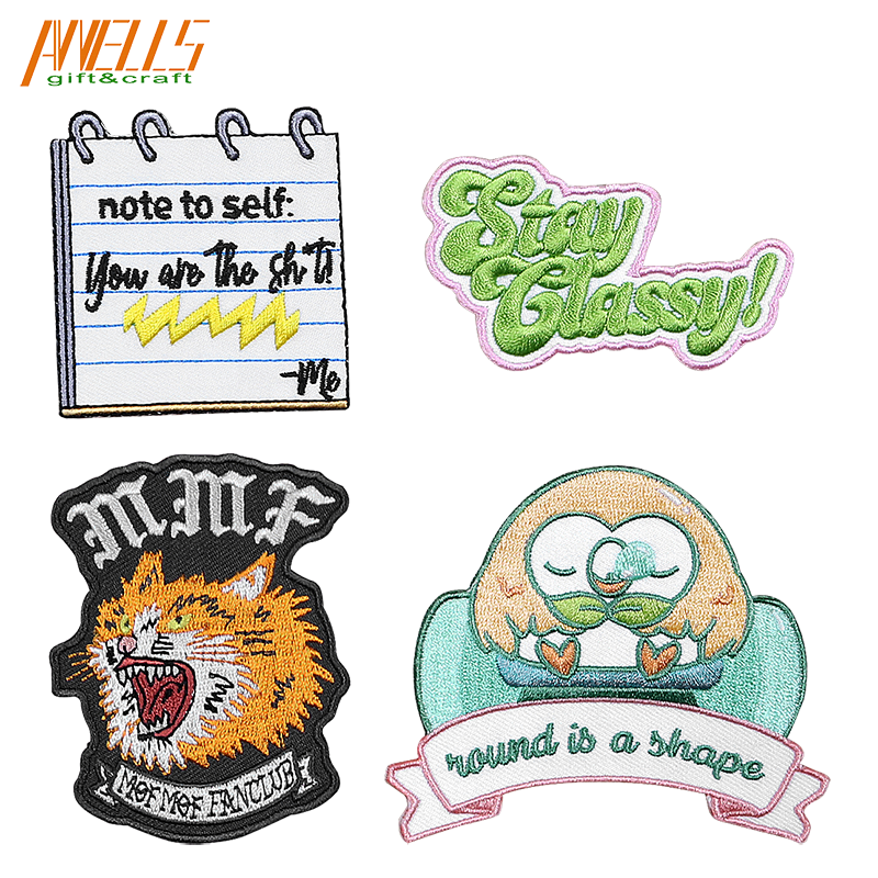 Sew On Kids Adults Trucker Caps Iron On Patches Applique Stickers Embroidered for Clothing DIY Clothes Custom Badges Labels Tags