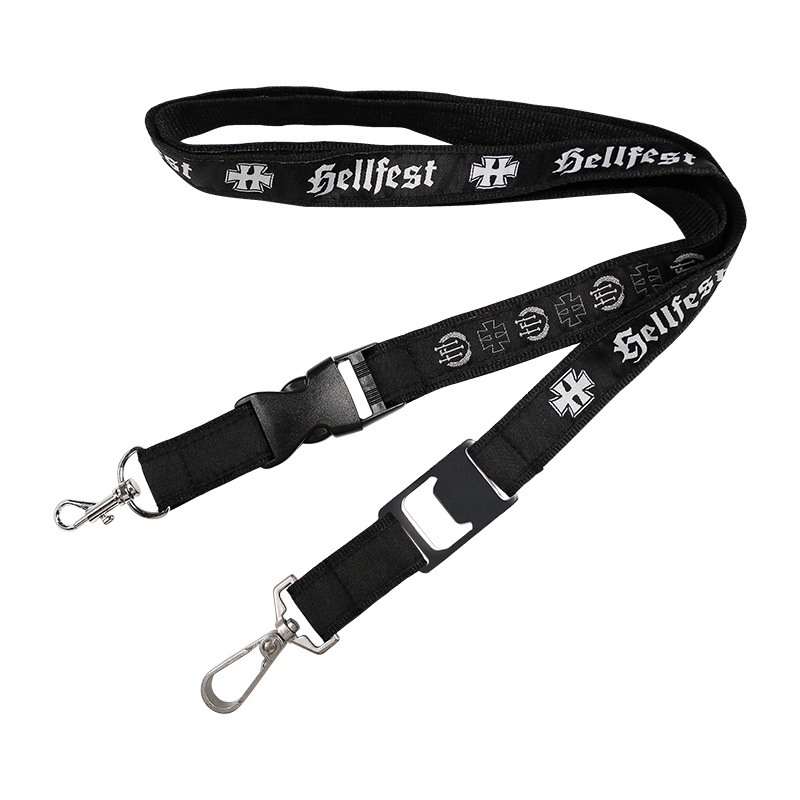 Customised Cheap Plain Flat Nylon Cord Printed Polyester Lanyards With Logo Neck Strap For ID Badge Holder With Metal Clip