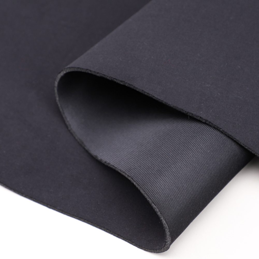 4mm bra foam laminated fabric foam back upholstery fabric waterproof nylon suede fabric with foam backing