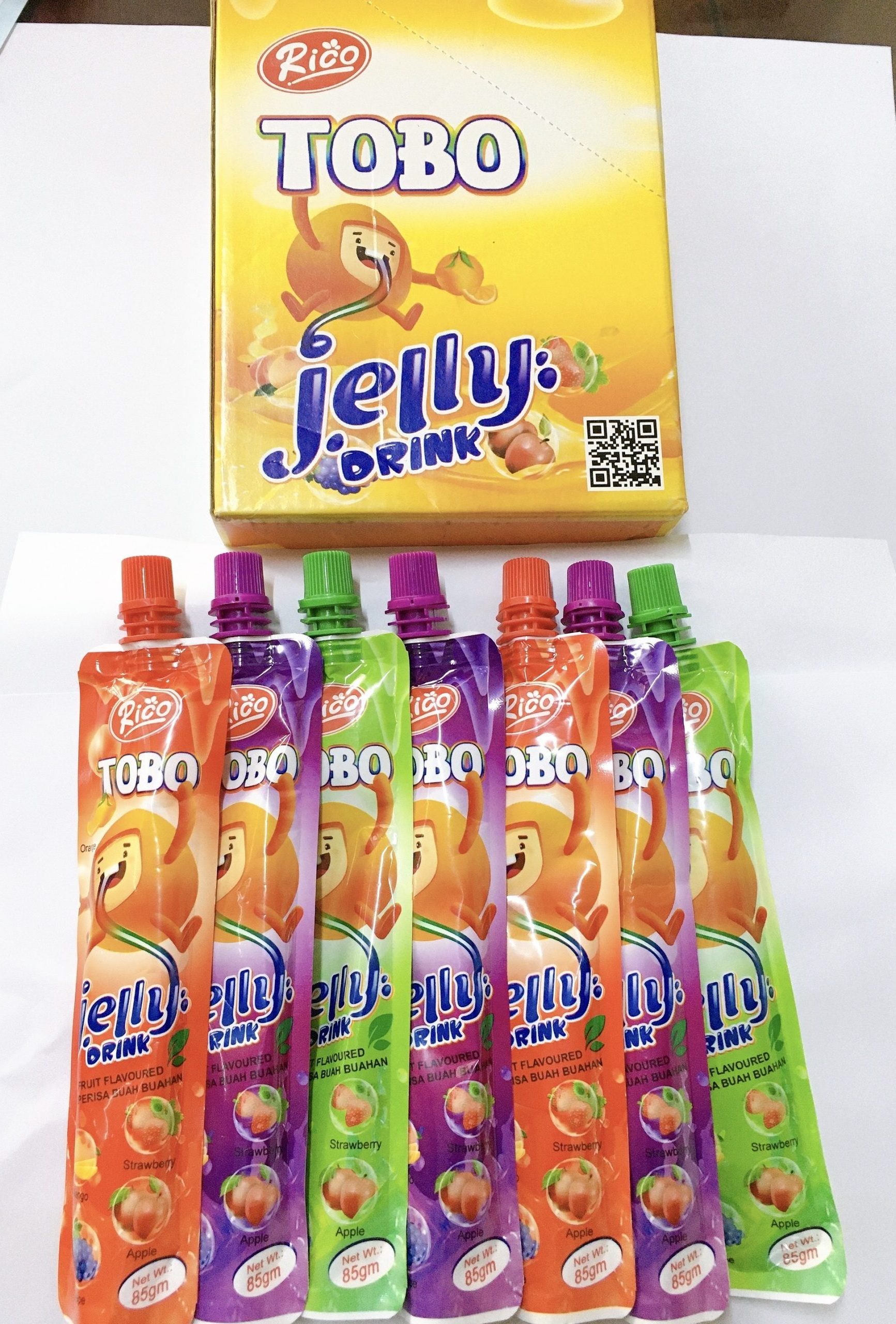 Malaysia Premium HALAL Concentrate  Jelly Drink Low-Carb Fruit Flavored with Apple Grape Mango Strawberry Packaged Sachet