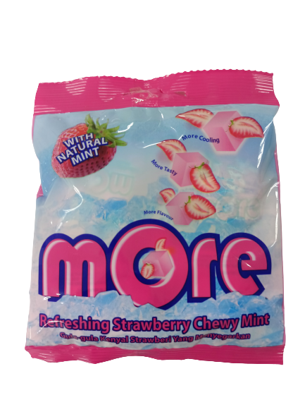 Wholesales More candy with high quality Natural Mint Pouch chewing gum fruity flavor