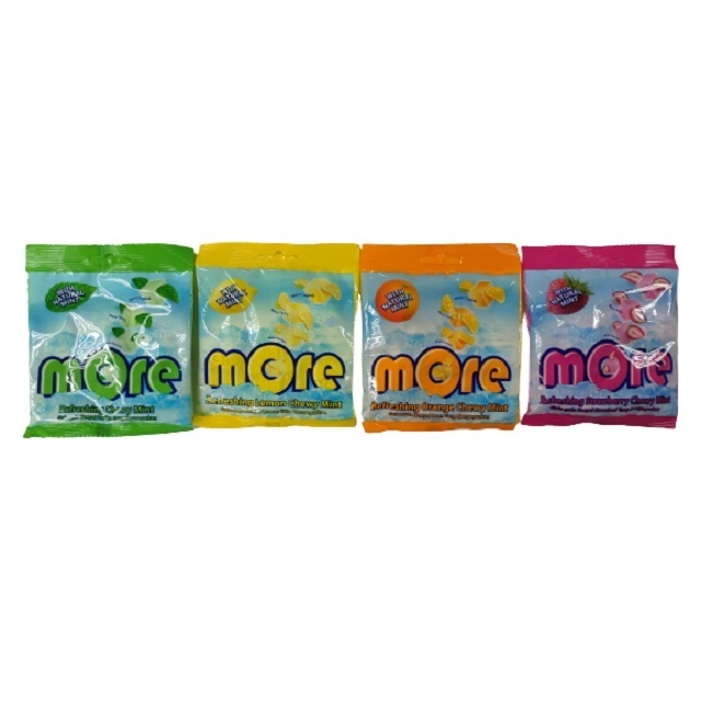 Wholesales More candy with high quality Natural Mint Pouch chewing gum fruity flavor