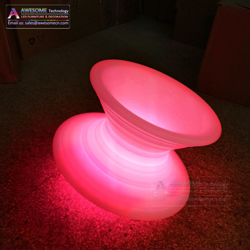 led glow lazy spun gyro chair for lounge (CH6543)