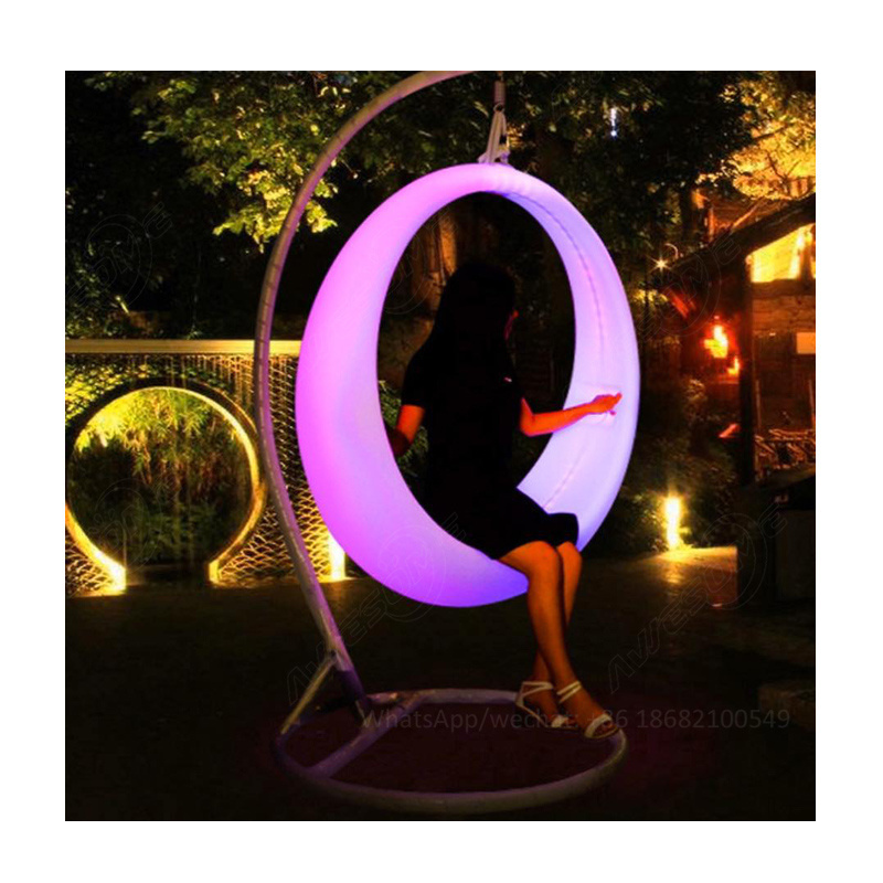 Circle Ring Chair Wicker Hanging Lounge Chair