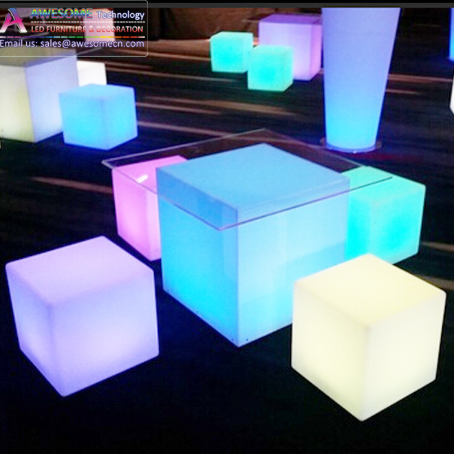 Led Acrylic Cube Table / Plexiglass Cube (Ta110A)