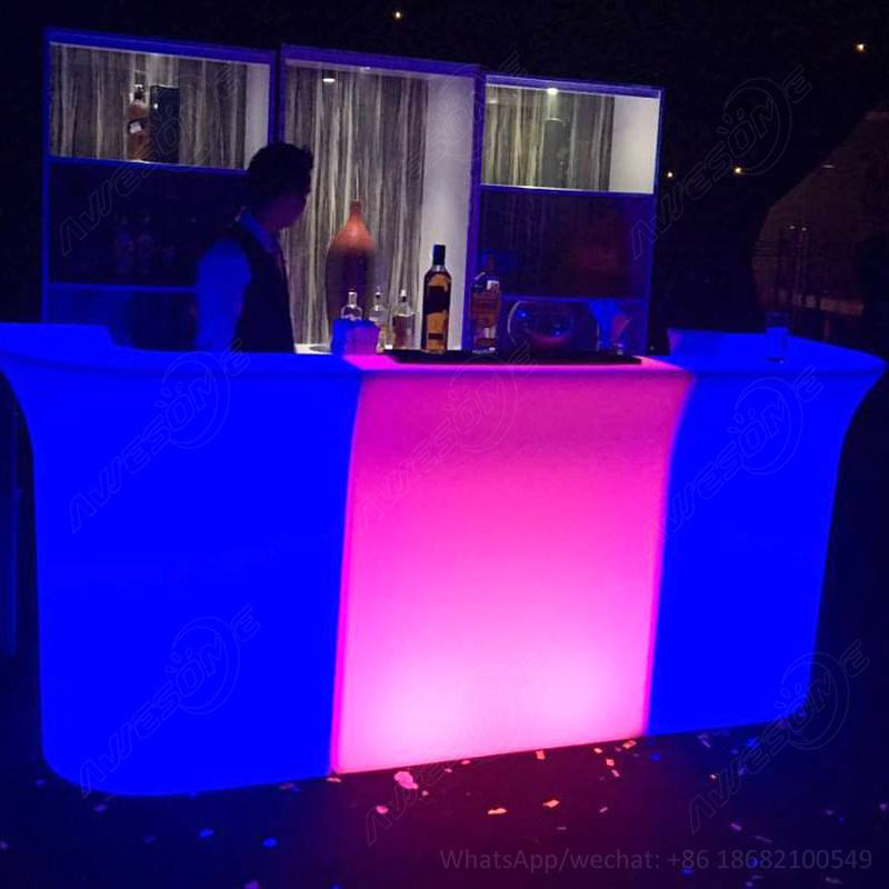 light up led portable bar / mobile bar counter