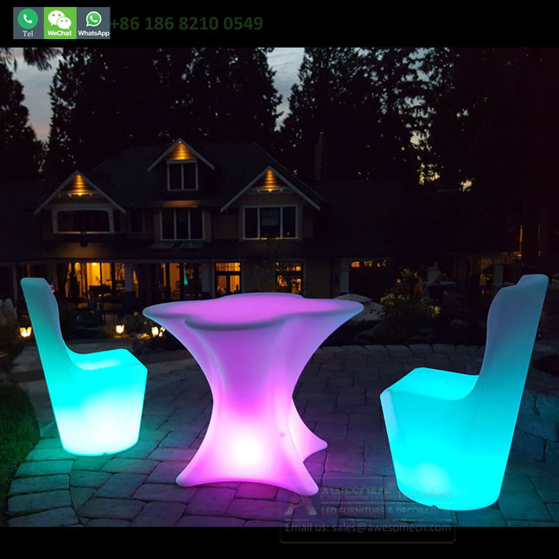 Led Illuminated Outdoor Furniture For Hotel Restaurant   (Tp117)