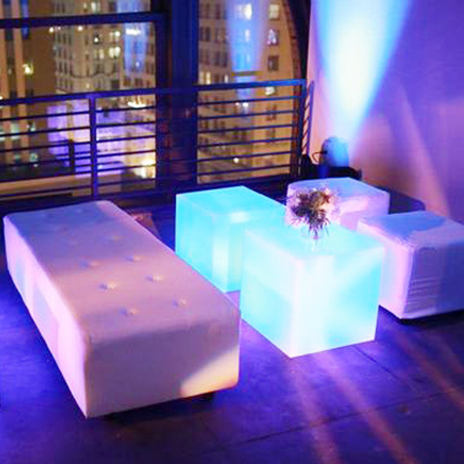 40cm height low led table / bar vip lounge club table (cb400)