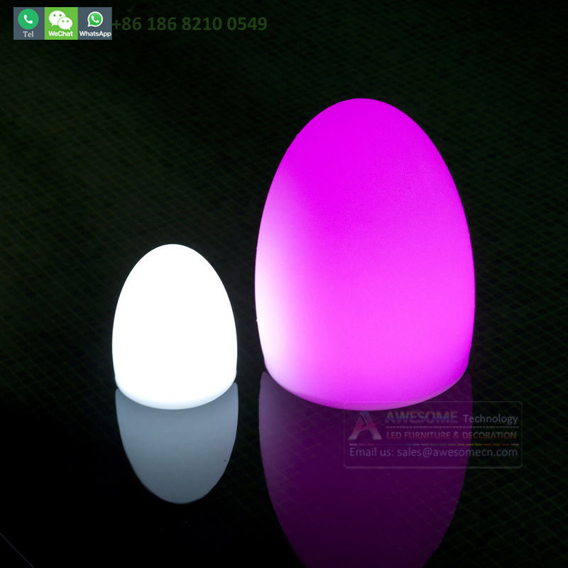 Smart Rechargeable Dimmable LED Egg Table Lamp For Restaurant Egg Shape Nightlight