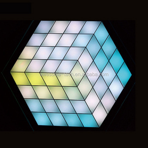 Magic Cube Event venue stage lighting Hexagon Shape 3d DMX512 led Dance Floor for night club party