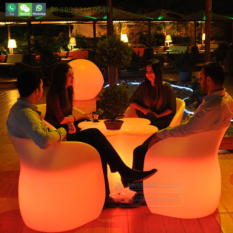 Led Illuminated Outdoor Furniture For Hotel Restaurant   (Tp117)