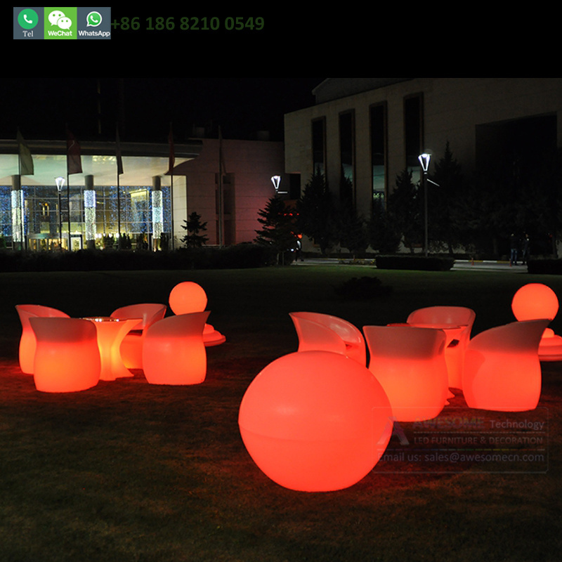 Led Illuminated Outdoor Furniture For Hotel Restaurant   (Tp117)