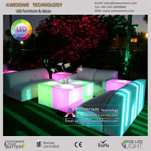 40cm height low led table / bar vip lounge club table (cb400)