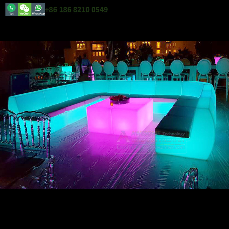 Led Night- Club-Furniture Luxury Nightclub Night Club Furniture Sofa Seating For VIP Room ( Sf201)