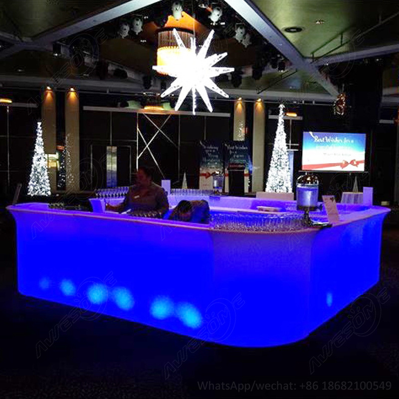 light up led portable bar / mobile bar counter