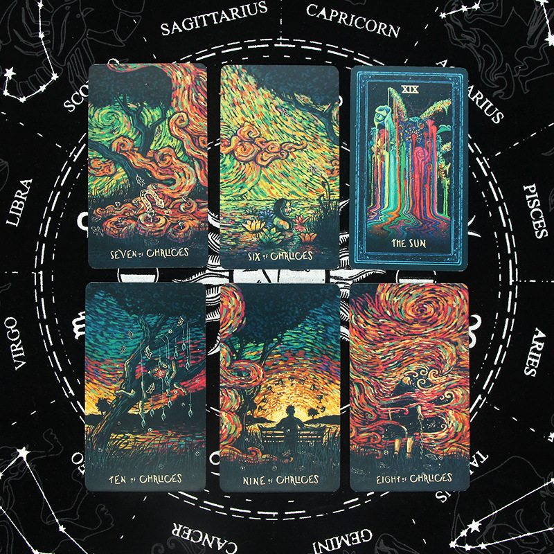 Best Seller Green Cheap Oracle Paper Cards Custom Printing Wholesale Tarot Card Deck