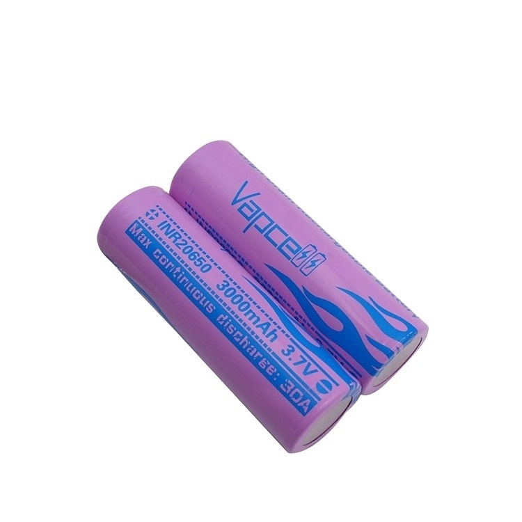 Wholesale Vapcell INR20650 3.7V 3000mAh 30A Lithium ion Battery 20650 Rechargeable Li-ion Batteries Cell Great Choice