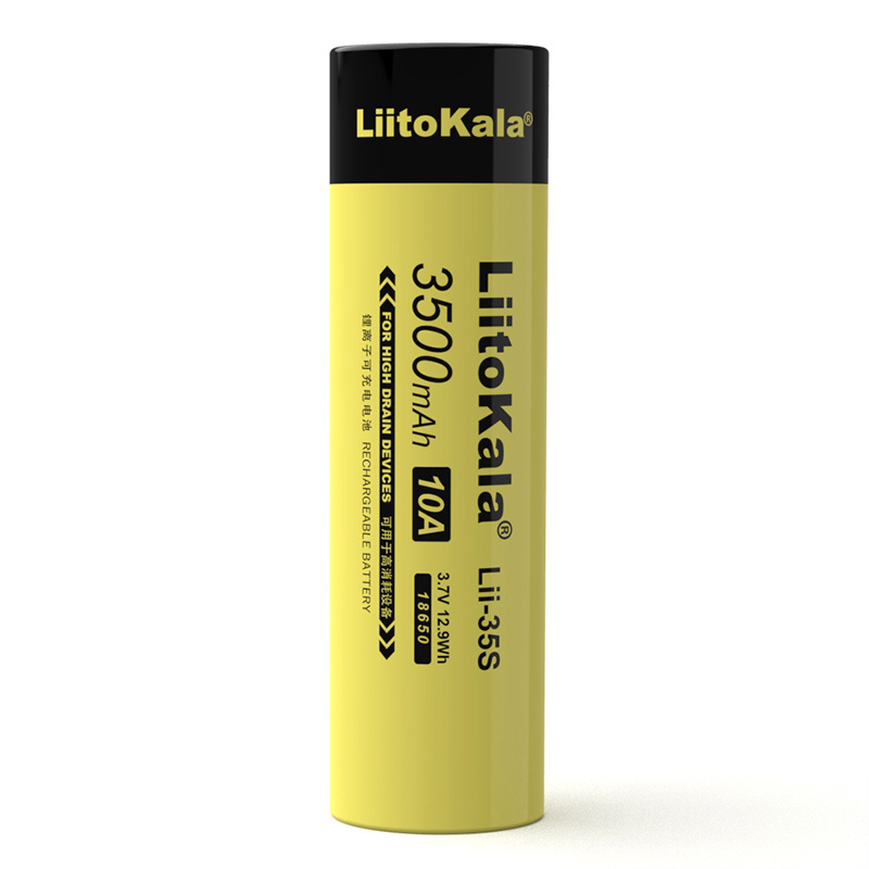 LiitoKala Lii-35S 18600 Battery 3.7V 1600mAh Li-Ion Rechargeable Batteries For LED Flashlight Torch