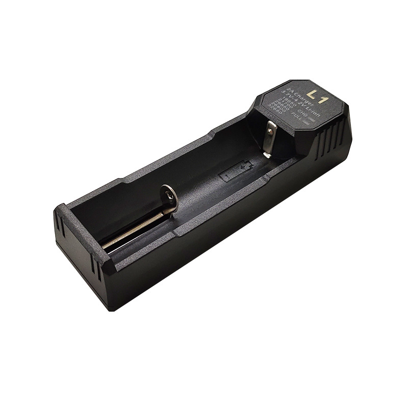 vapcell L1 26800 5v 2a 1 slot usb Charger for 3.7v 18650 22650 26500 26650 20650 21700 26800 Lithium rechargeable battery