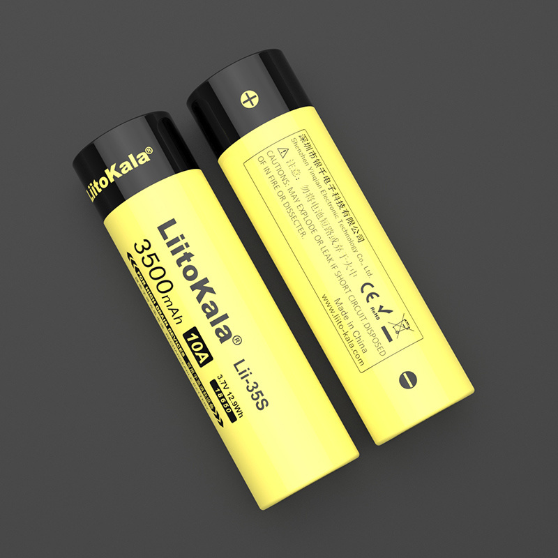 LiitoKala Lii-35S 18600 Battery 3.7V 1600mAh Li-Ion Rechargeable Batteries For LED Flashlight Torch