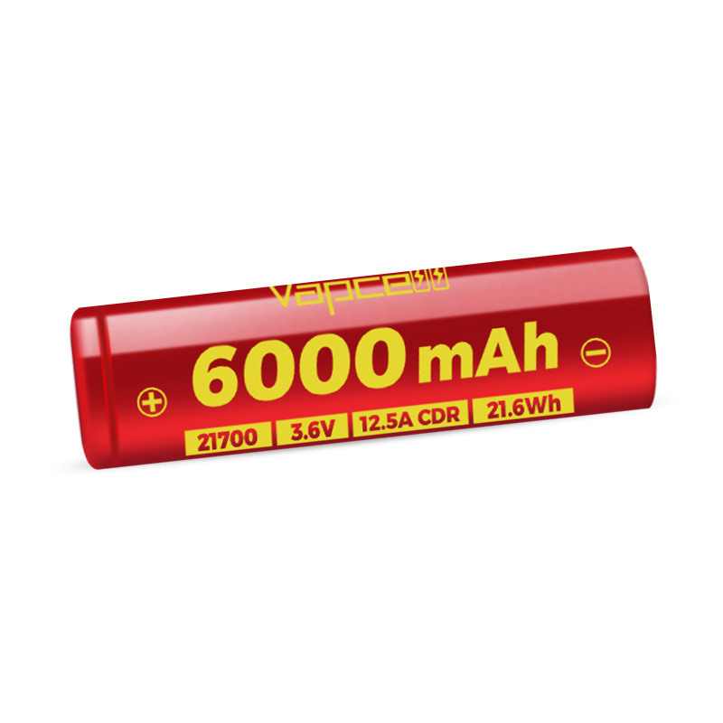 highest capacity 21700 6000mah 12.5A  Vapcell F60 Rechargeable Battery for flashlight battery pack lithium-ion batteries