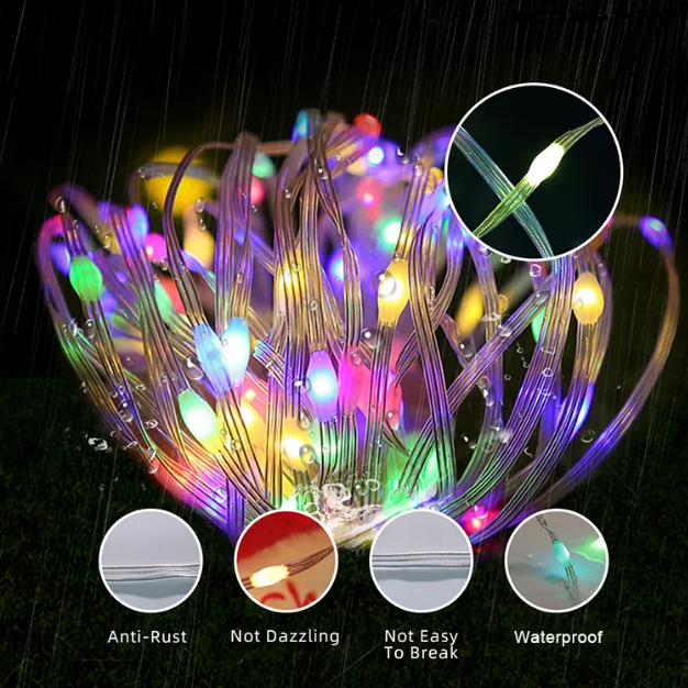 Fairy String Light Starry WS2811 RGB DC5V/12V LED String Lights For Wedding Christmas Halloween Outdoor Holiday Decoration