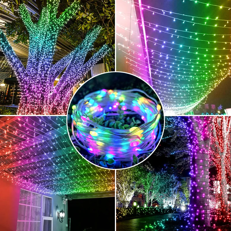 Fairy String Light Starry WS2811 RGB DC5V/12V LED String Lights For Wedding Christmas Halloween Outdoor Holiday Decoration