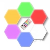 Aoying-NEW 2023 RGB Light Led Hexagonal Lamps Modular Touch Sensitive Lighting Magnetic Creative Decoration Wall Lamp Led Light